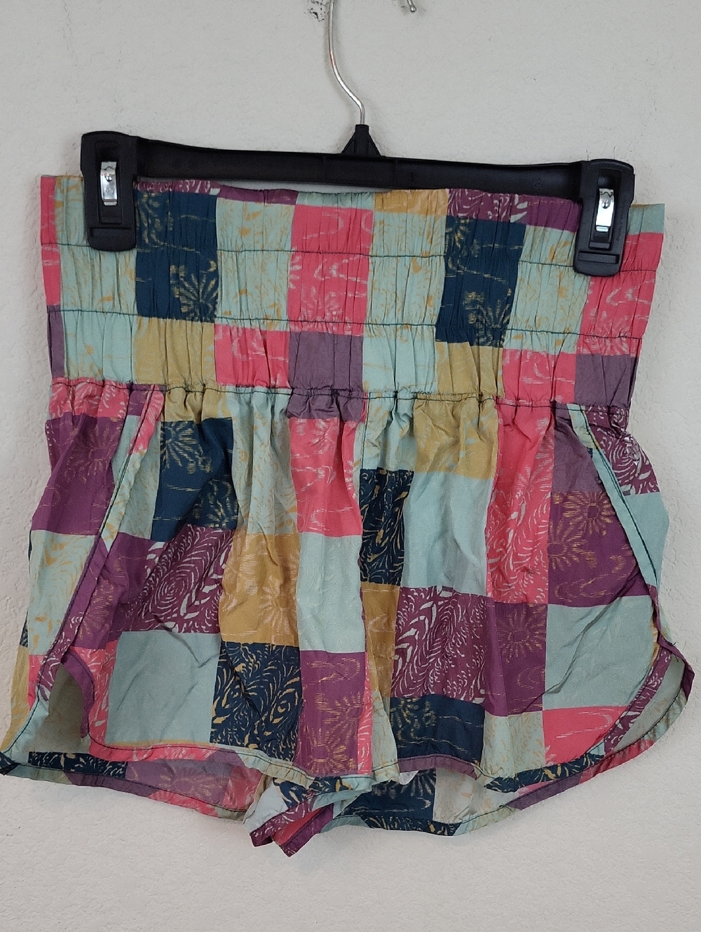 Free People FP Movement "The Way Home" Patchwork Running Shorts Size Medium
